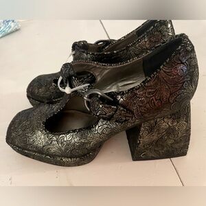 Circus by Sam Edelman Shoes| Black Pewter Kay Mary Jane chunky platform heels